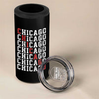 Vintage Chicago 4 in 1 Can Cooler Tumbler Retro Distressed Classic Chicago