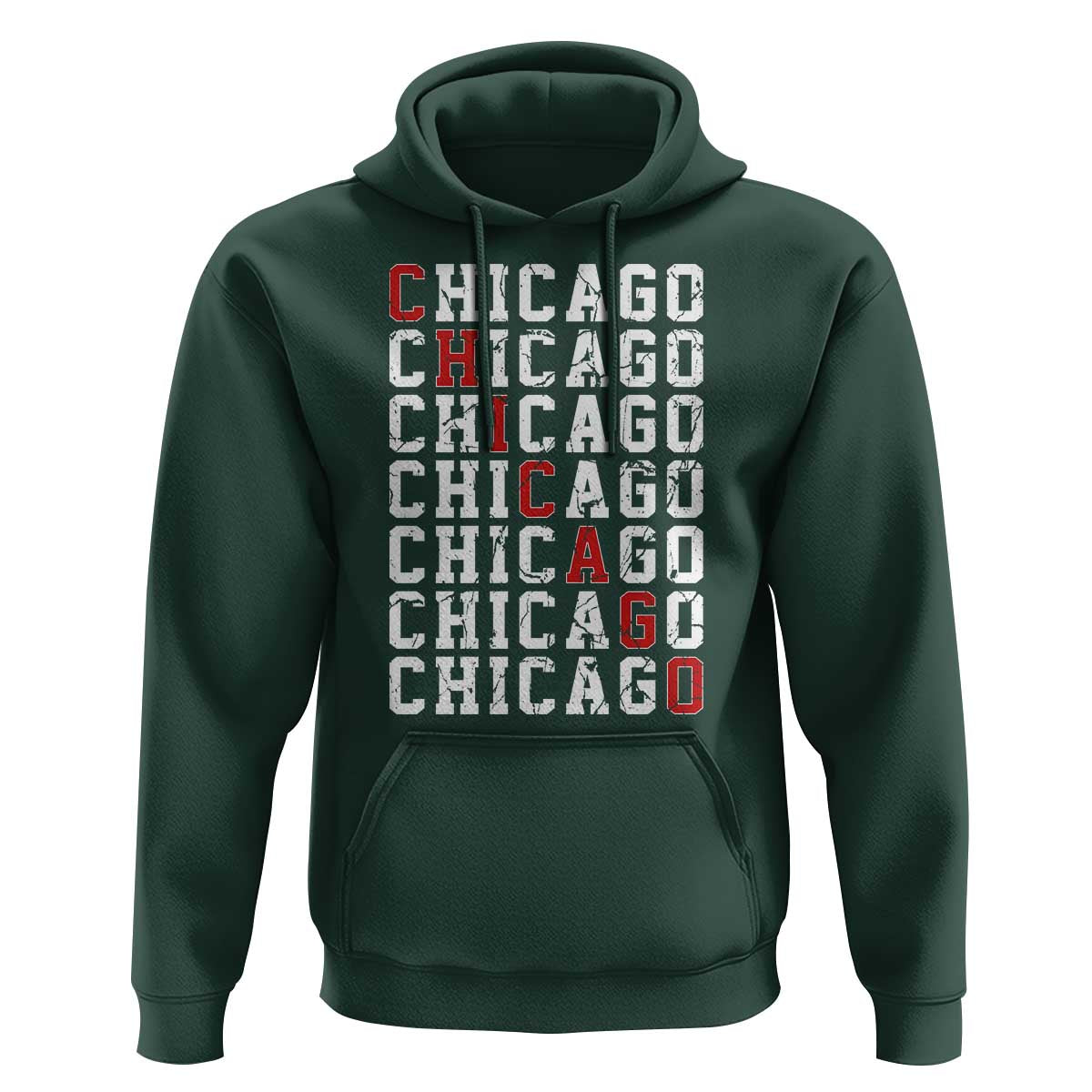 Vintage Chicago Hoodie Retro Distressed Classic Chicago