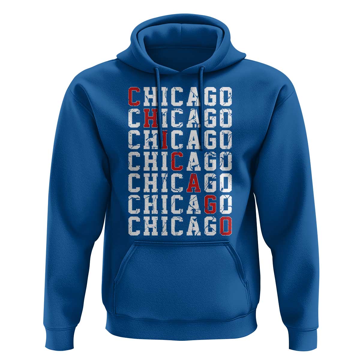 Vintage Chicago Hoodie Retro Distressed Classic Chicago