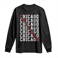Vintage Chicago Long Sleeve Shirt Retro Distressed Classic Chicago