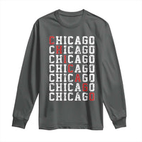 Vintage Chicago Long Sleeve Shirt Retro Distressed Classic Chicago