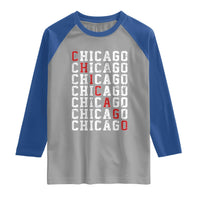 Vintage Chicago Raglan Shirt Retro Distressed Classic Chicago