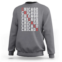 Vintage Chicago Sweatshirt Retro Distressed Classic Chicago