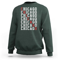 Vintage Chicago Sweatshirt Retro Distressed Classic Chicago