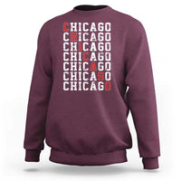 Vintage Chicago Sweatshirt Retro Distressed Classic Chicago