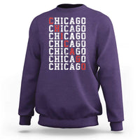 Vintage Chicago Sweatshirt Retro Distressed Classic Chicago