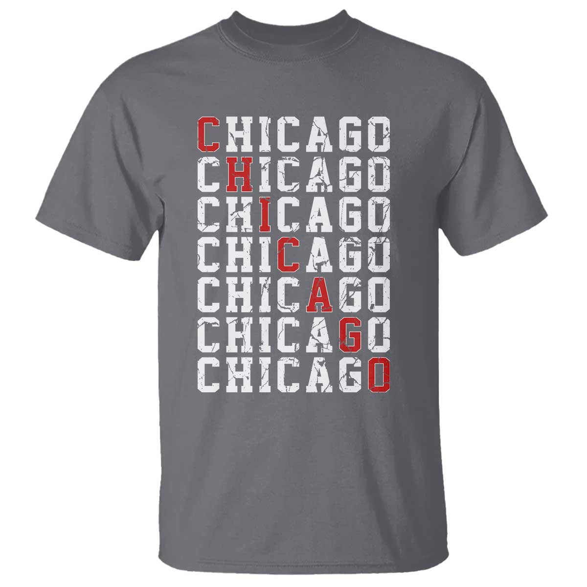 Vintage Chicago T Shirt Retro Distressed Classic Chicago
