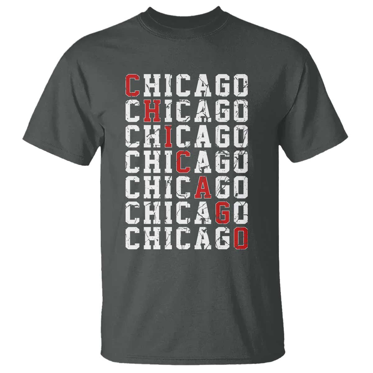 Vintage Chicago T Shirt Retro Distressed Classic Chicago