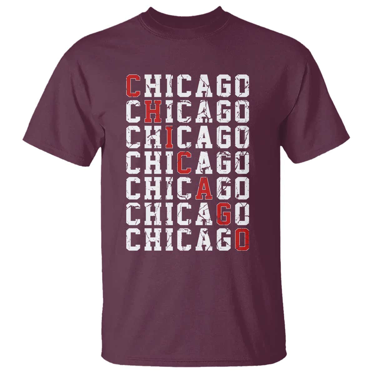 Vintage Chicago T Shirt Retro Distressed Classic Chicago