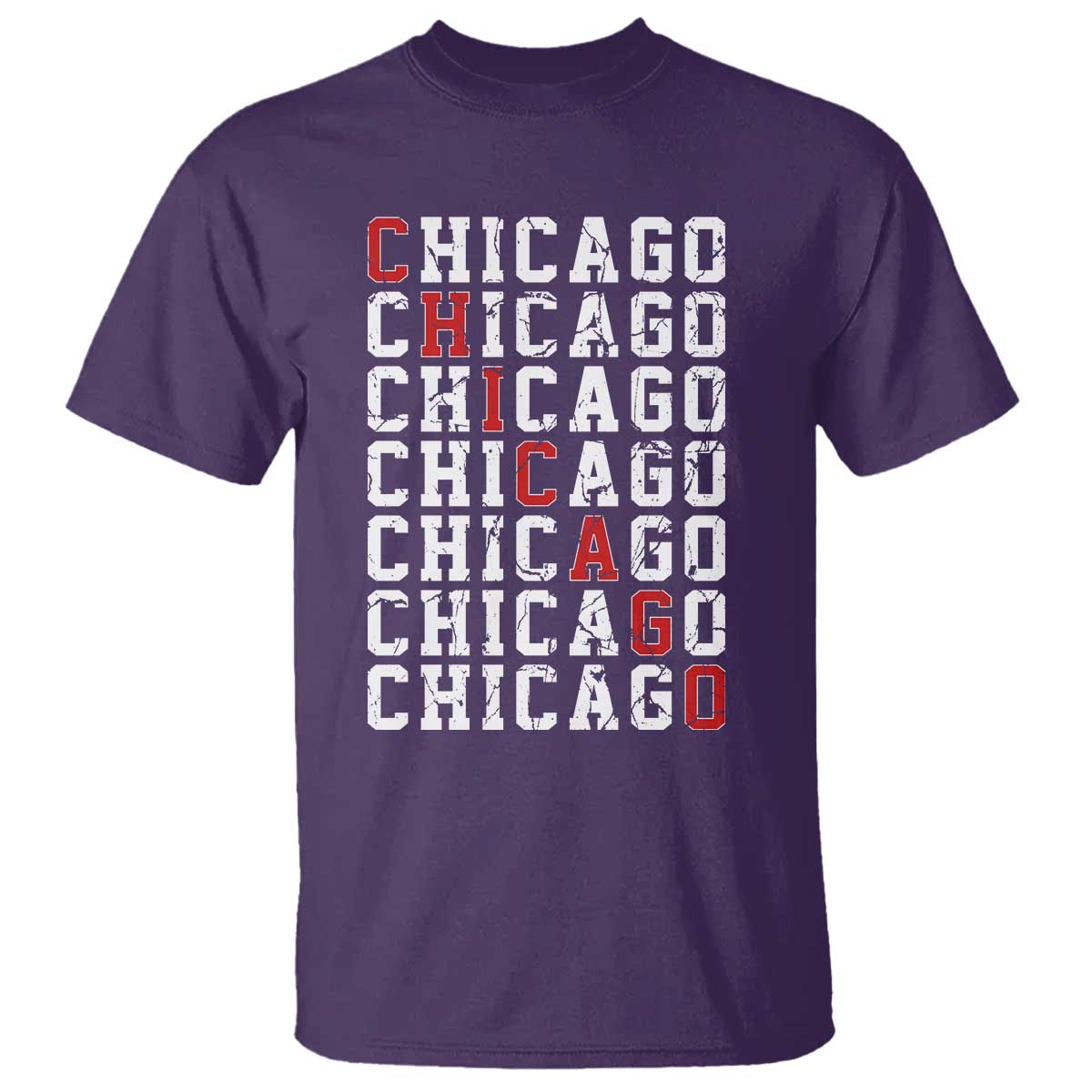 Vintage Chicago T Shirt Retro Distressed Classic Chicago