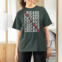 Vintage Chicago T Shirt For Women Retro Distressed Classic Chicago