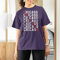 Vintage Chicago T Shirt For Women Retro Distressed Classic Chicago