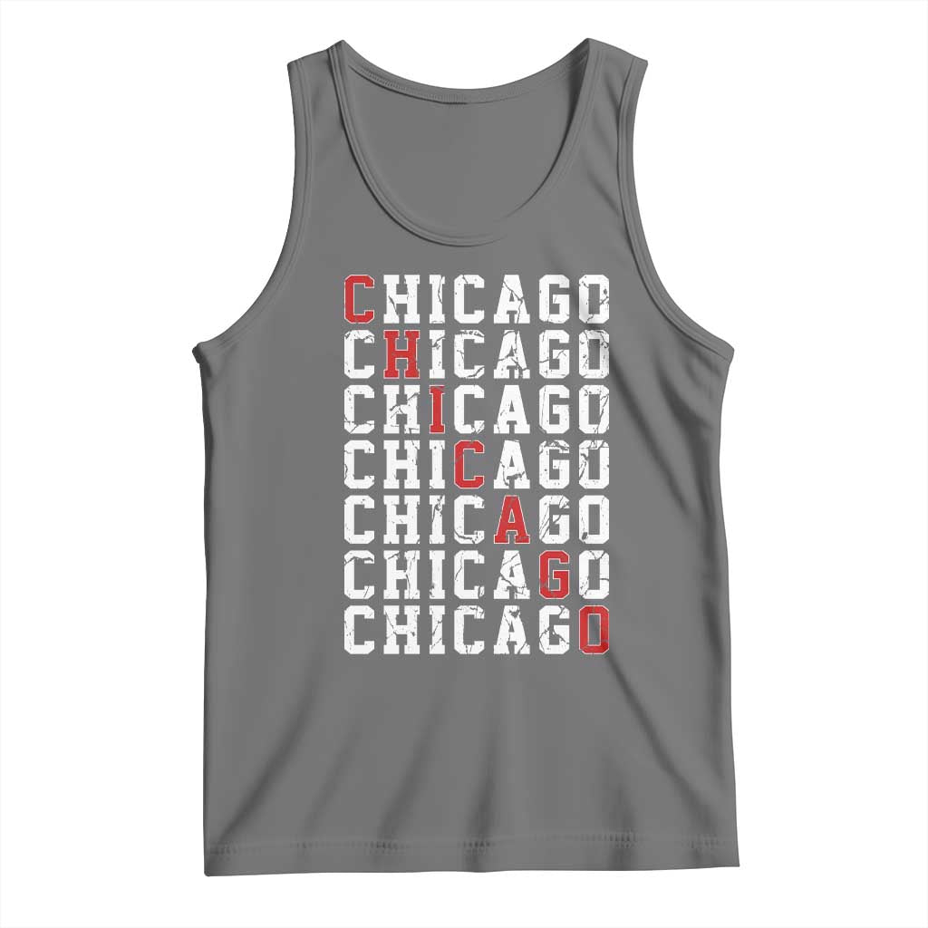 Vintage Chicago Tank Top Retro Distressed Classic Chicago