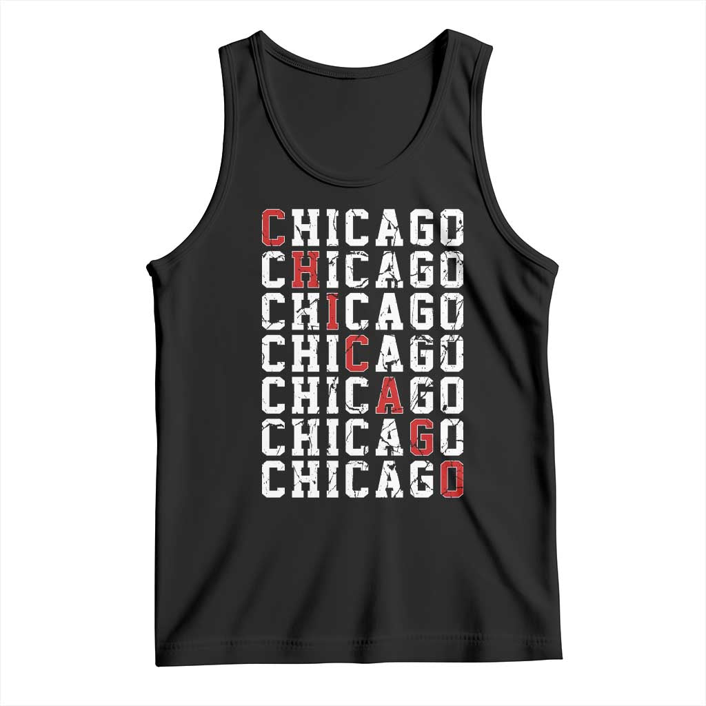 Vintage Chicago Tank Top Retro Distressed Classic Chicago