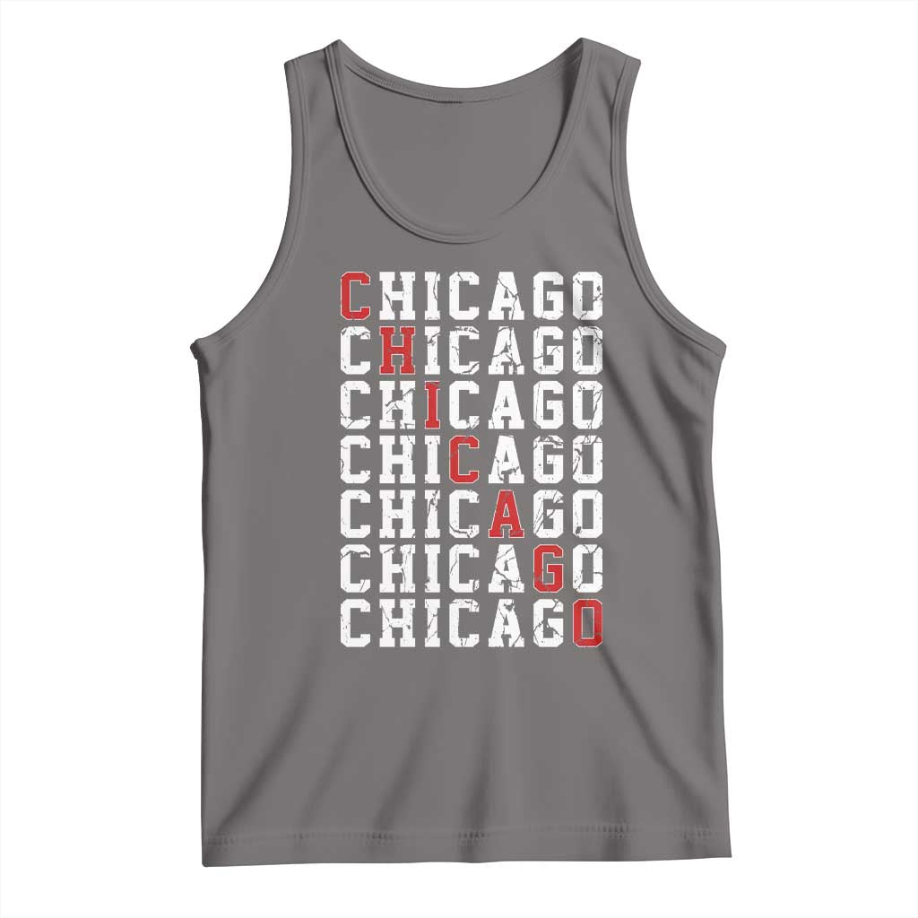 Vintage Chicago Tank Top Retro Distressed Classic Chicago