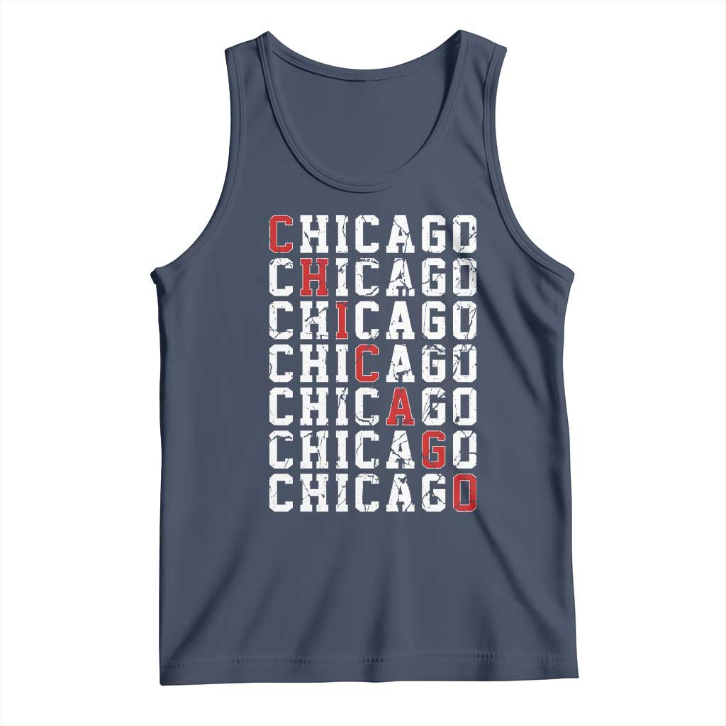 Vintage Chicago Tank Top Retro Distressed Classic Chicago