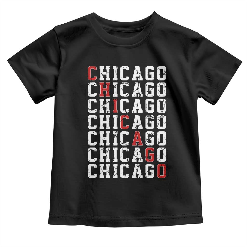 Vintage Chicago Toddler T Shirt Retro Distressed Classic Chicago