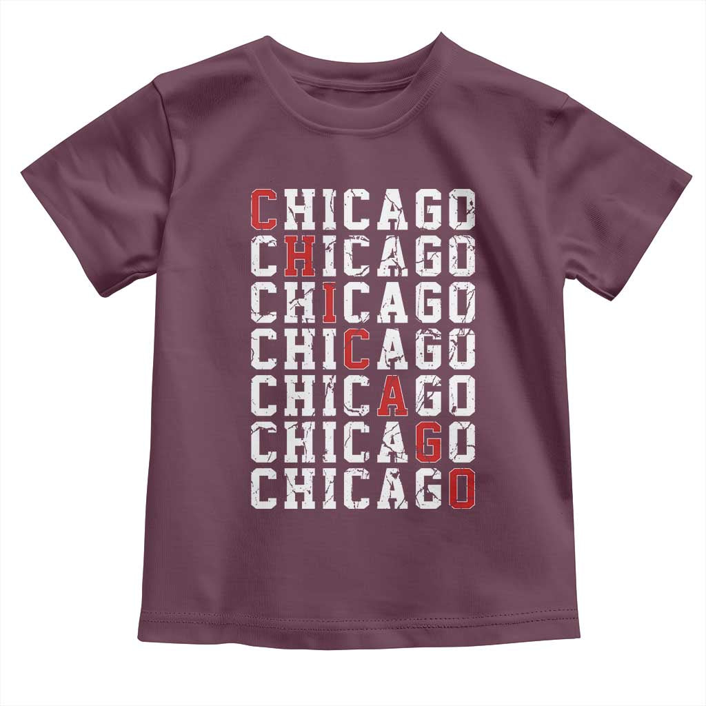 Vintage Chicago Toddler T Shirt Retro Distressed Classic Chicago