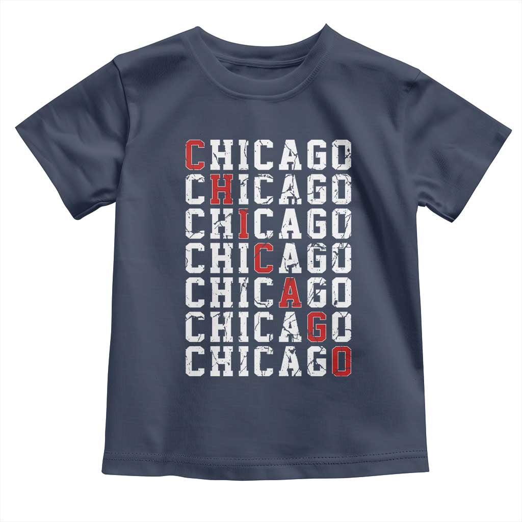 Vintage Chicago Toddler T Shirt Retro Distressed Classic Chicago