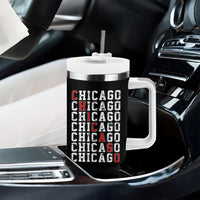 Vintage Chicago Tumbler With Handle Retro Distressed Classic Chicago