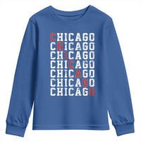 Vintage Chicago Youth Sweatshirt Retro Distressed Classic Chicago