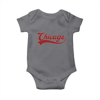 Retro Chicago Baby Onesie Varsity Script Vintage Sports Jersey Style 80s 90s