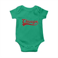 Retro Chicago Baby Onesie Varsity Script Vintage Sports Jersey Style 80s 90s