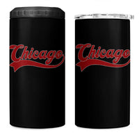 Retro Chicago 4 in 1 Can Cooler Tumbler Varsity Script Vintage Sports Jersey Style 80s 90s