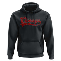 Retro Chicago Hoodie Varsity Script Vintage Sports Jersey Style 80s 90s