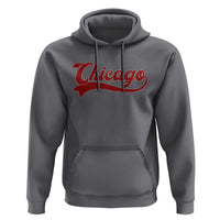 Retro Chicago Hoodie Varsity Script Vintage Sports Jersey Style 80s 90s