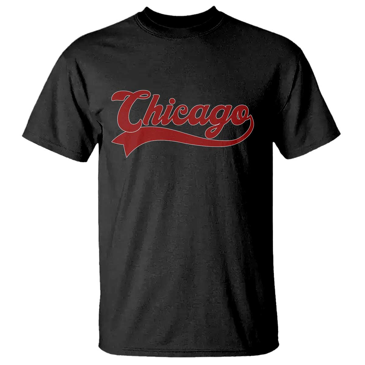 Retro Chicago T Shirt Varsity Script Vintage Sports Jersey Style 80s 90s