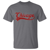 Retro Chicago T Shirt Varsity Script Vintage Sports Jersey Style 80s 90s