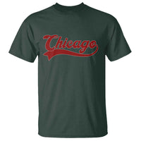 Retro Chicago T Shirt Varsity Script Vintage Sports Jersey Style 80s 90s