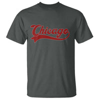 Retro Chicago T Shirt Varsity Script Vintage Sports Jersey Style 80s 90s