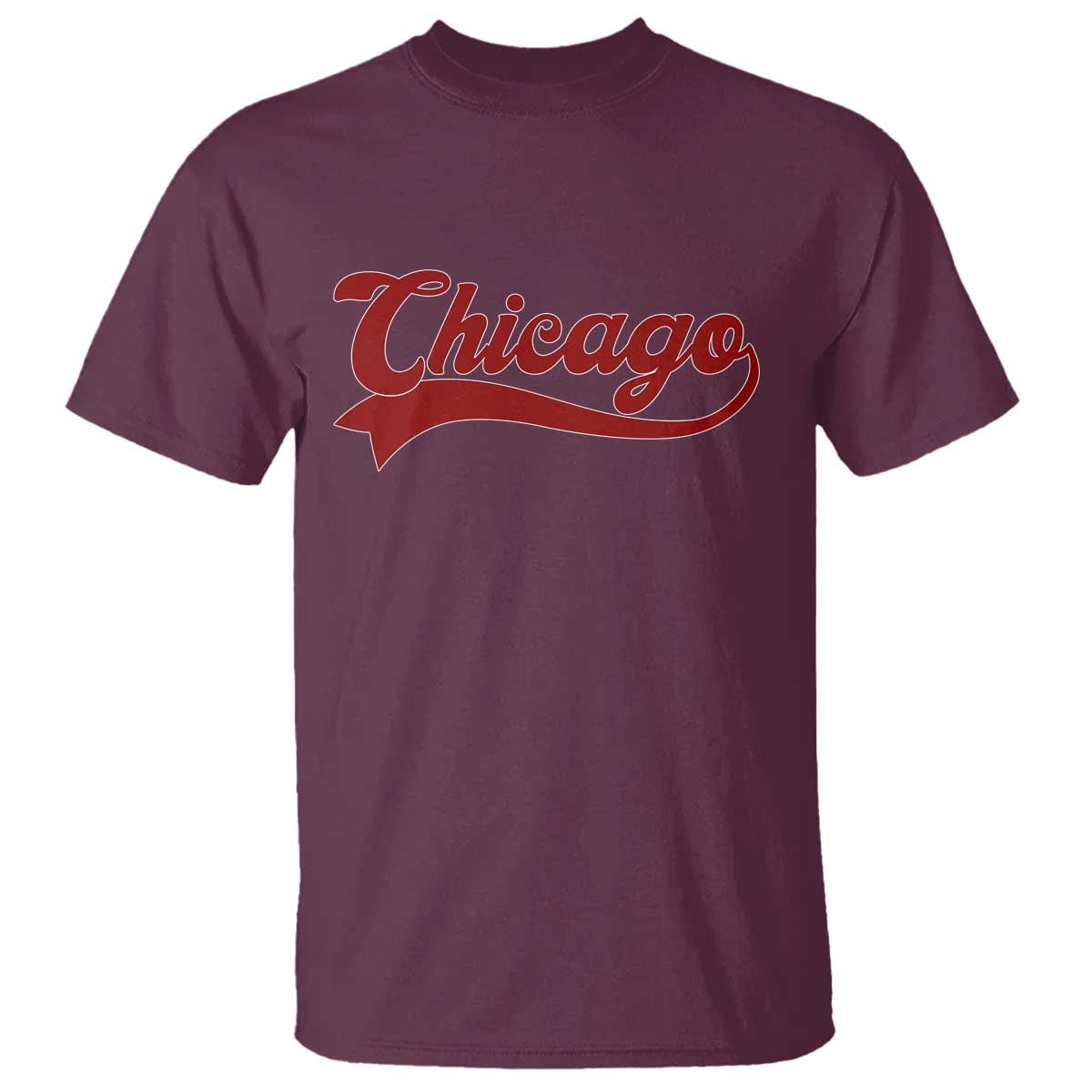 Retro Chicago T Shirt Varsity Script Vintage Sports Jersey Style 80s 90s