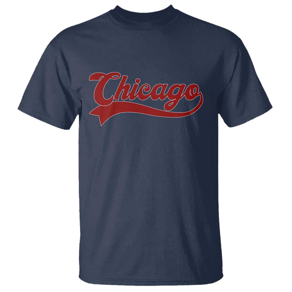 Retro Chicago T Shirt Varsity Script Vintage Sports Jersey Style 80s 90s
