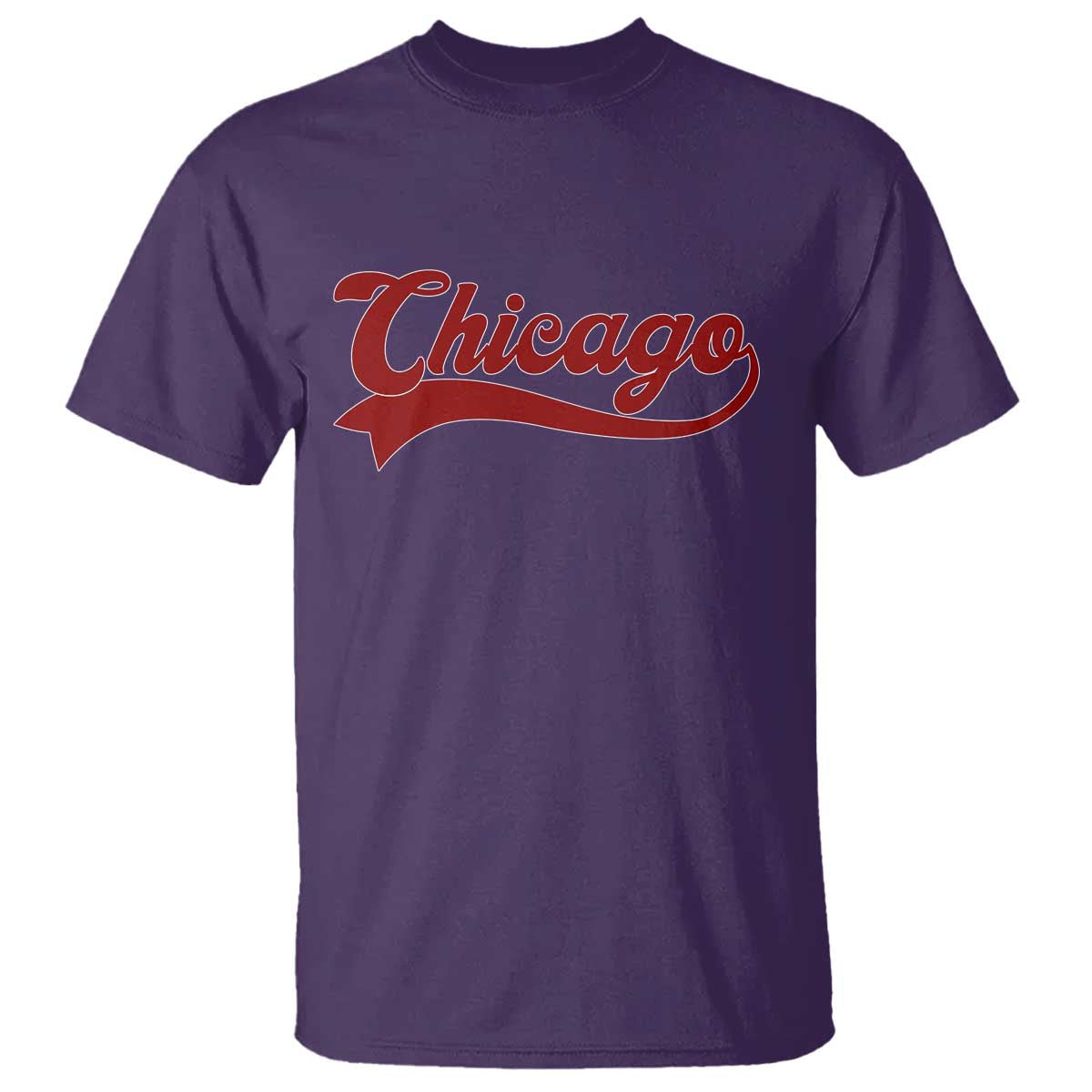 Retro Chicago T Shirt Varsity Script Vintage Sports Jersey Style 80s 90s