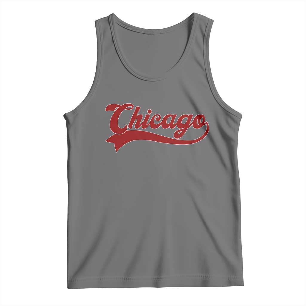 Retro Chicago Tank Top Varsity Script Vintage Sports Jersey Style 80s 90s