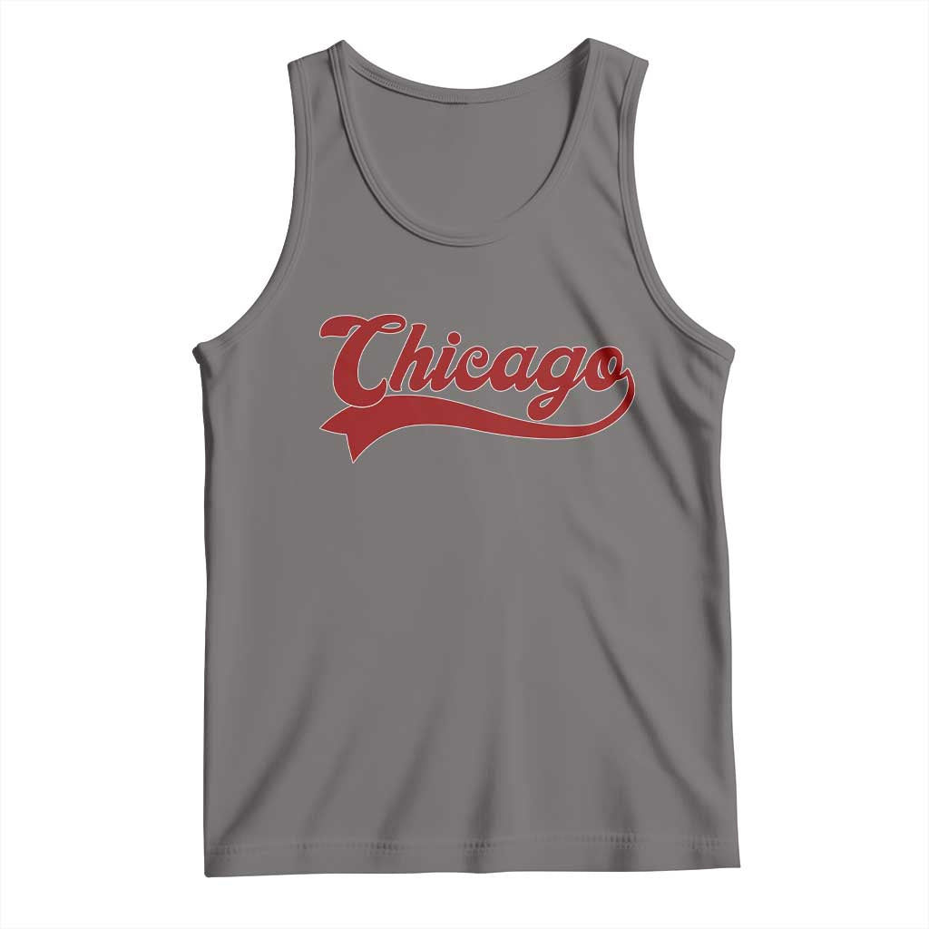 Retro Chicago Tank Top Varsity Script Vintage Sports Jersey Style 80s 90s