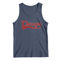 Retro Chicago Tank Top Varsity Script Vintage Sports Jersey Style 80s 90s