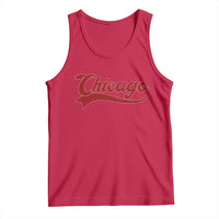 Retro Chicago Tank Top Varsity Script Vintage Sports Jersey Style 80s 90s