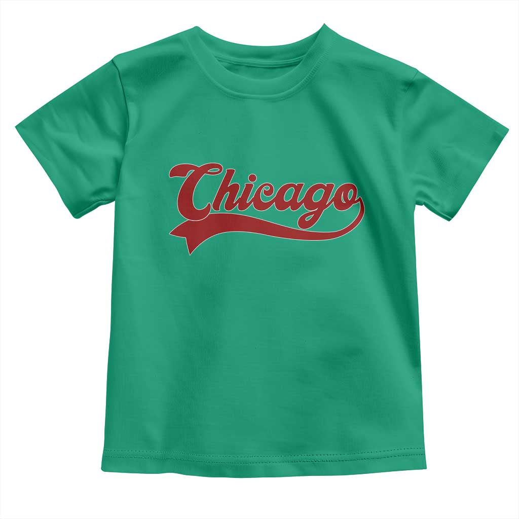Retro Chicago Toddler T Shirt Varsity Script Vintage Sports Jersey Style 80s 90s