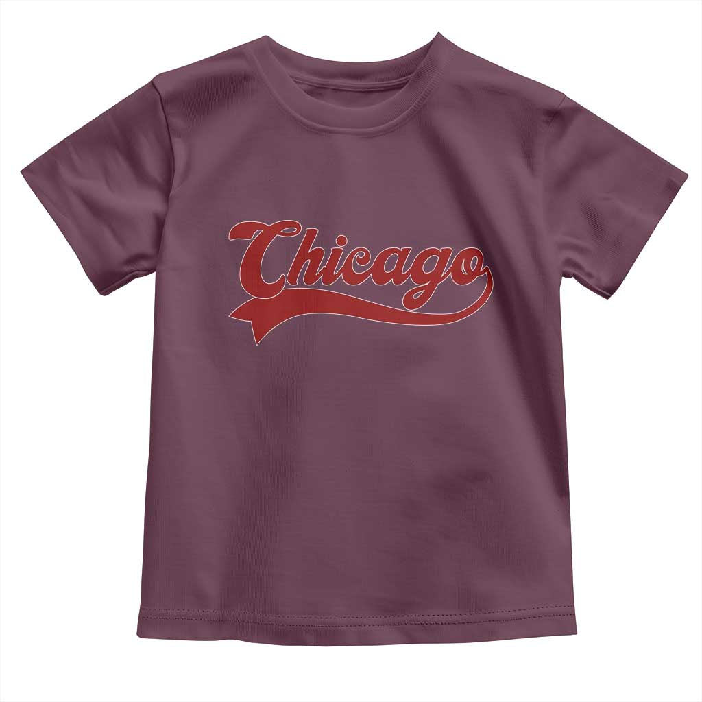 Retro Chicago Toddler T Shirt Varsity Script Vintage Sports Jersey Style 80s 90s