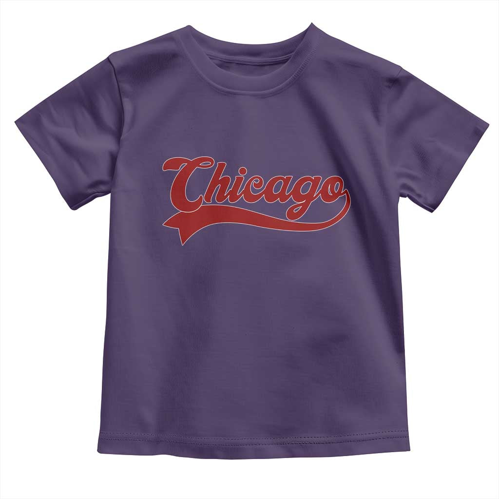 Retro Chicago Toddler T Shirt Varsity Script Vintage Sports Jersey Style 80s 90s