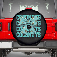 Retro Coconuts Coquette Bow Spare Tire Cover Summer Beach Coconut Fruit Humor