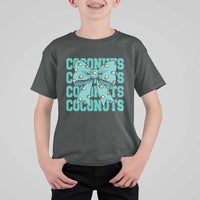 Retro Coconuts Coquette Bow T Shirt For Kid Summer Beach Coconut Fruit Humor