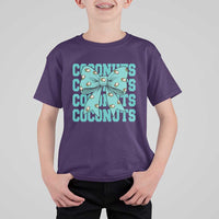 Retro Coconuts Coquette Bow T Shirt For Kid Summer Beach Coconut Fruit Humor