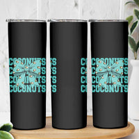 Retro Coconuts Coquette Bow Skinny Tumbler Summer Beach Coconut Fruit Humor