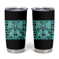 Retro Coconuts Coquette Bow Tumbler Cup Summer Beach Coconut Fruit Humor