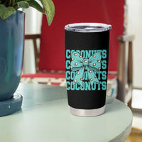 Retro Coconuts Coquette Bow Tumbler Cup Summer Beach Coconut Fruit Humor
